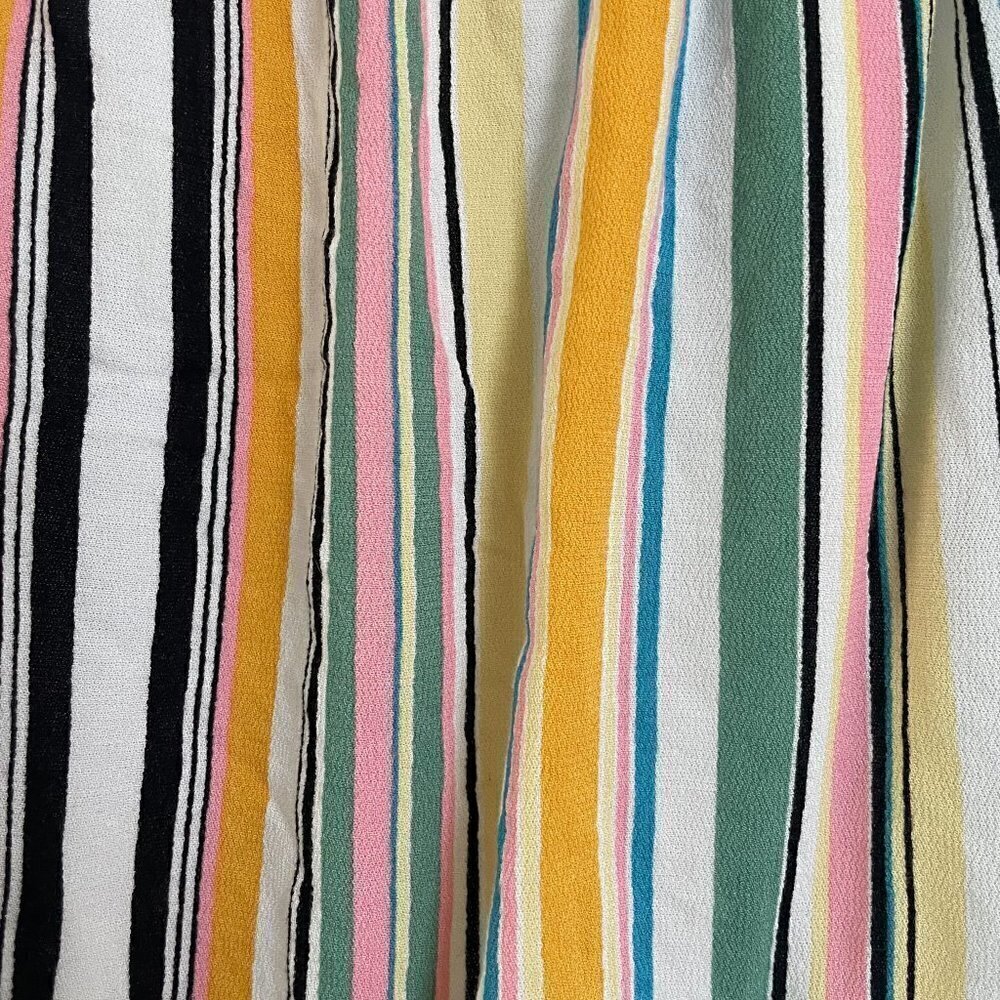 Torrid Multi Stripe Off-Shoulder cropped Gauze Top size large crop top - Picture 5 of 10